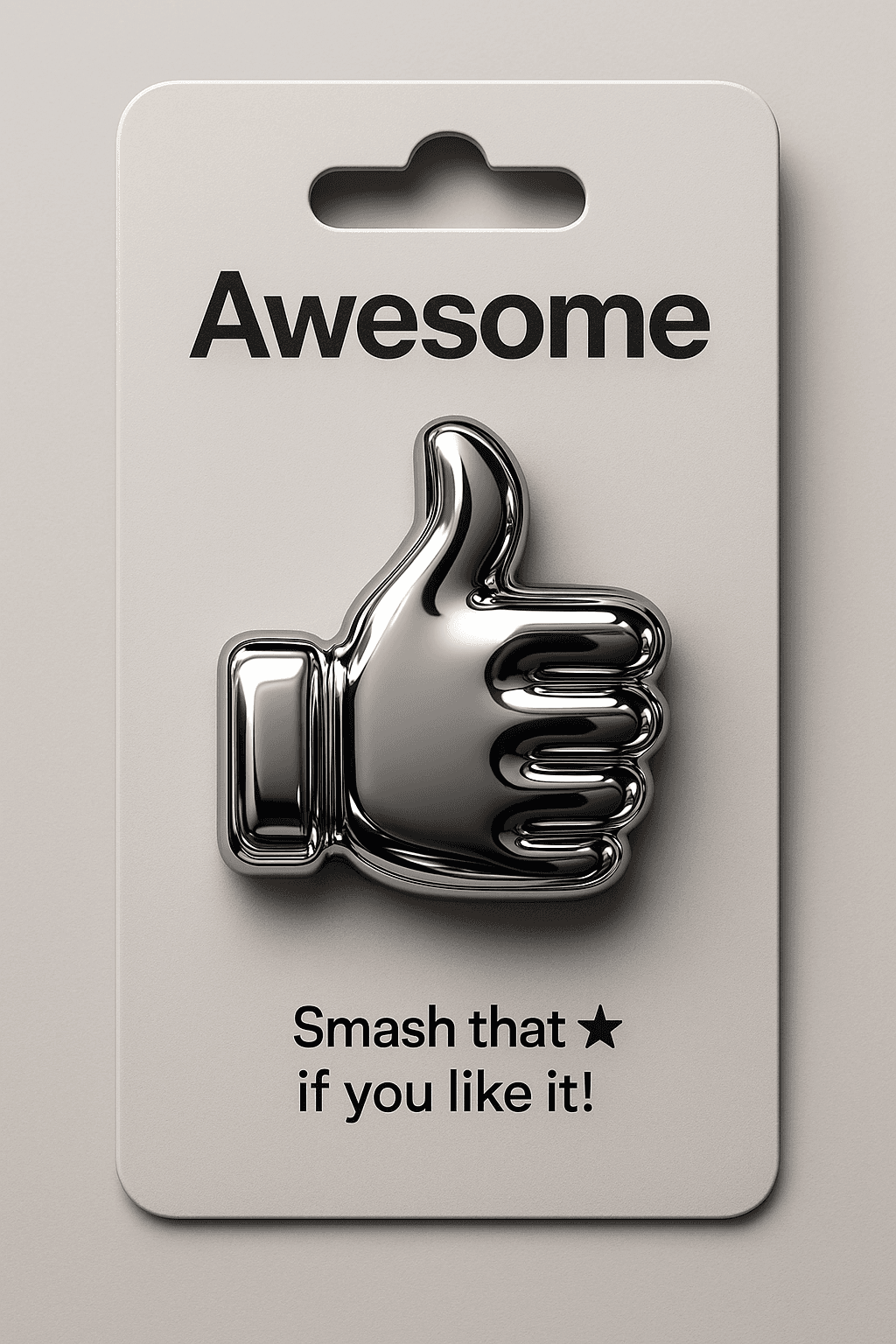 Chrome Emoji Pin