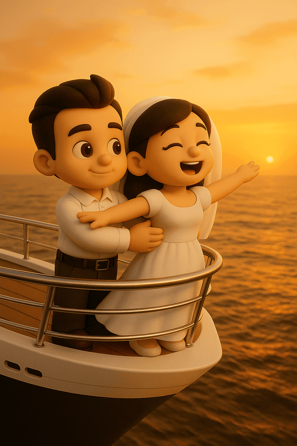 "Titanic" Pose Parody