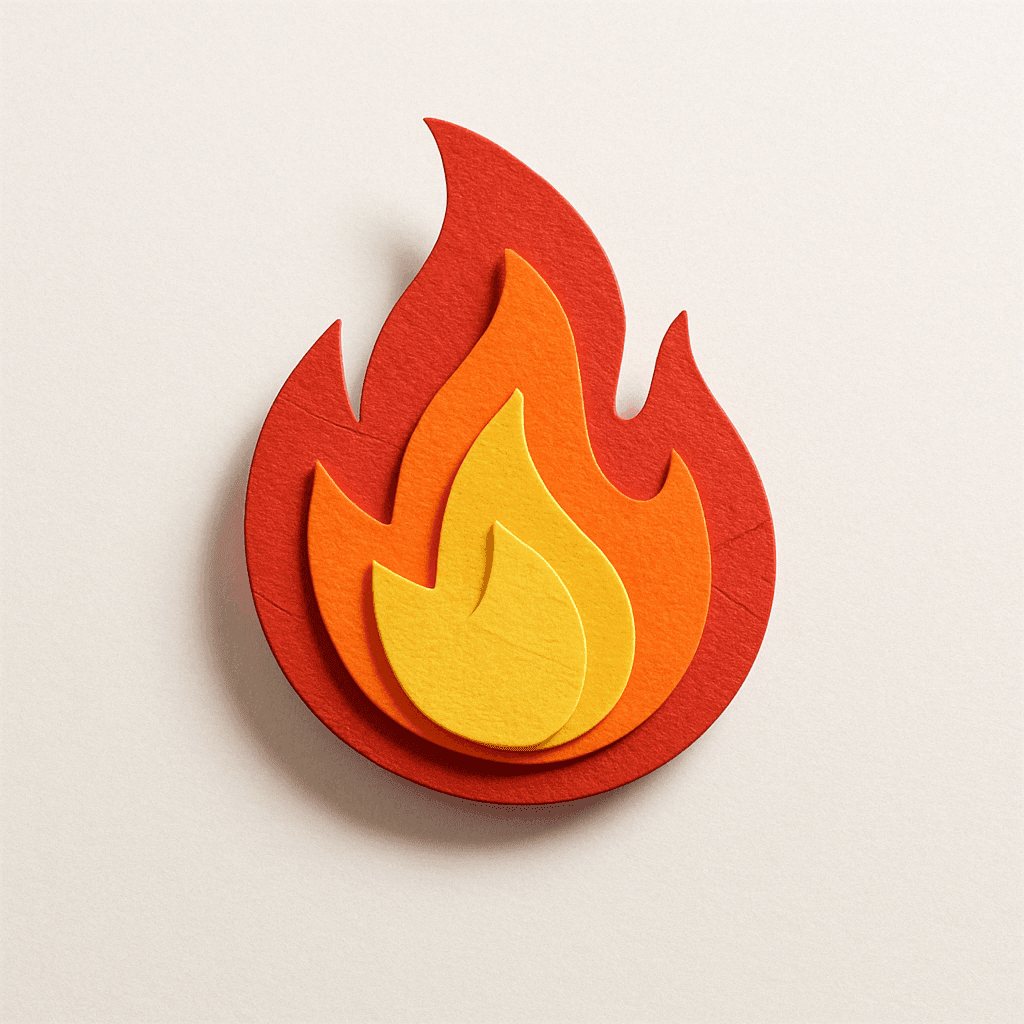 Paper Craft Style Emoji Icon